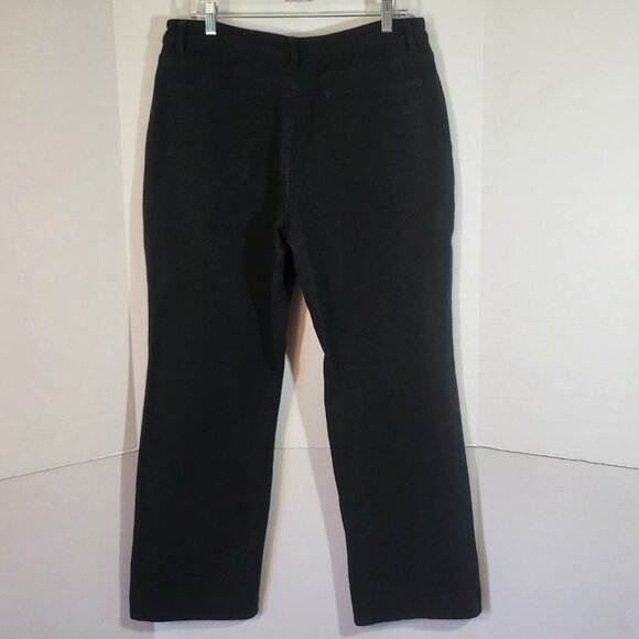 Dream Jeannes by Quacker Factory Women's Stretch Jeans Size 14 Black - Picture 7 of 12